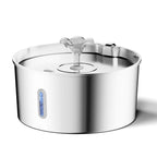 7L Stainless Steel Pet Water Dispenser Automatic Heating Dogs And Cats Water Feeder