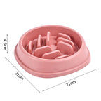 Dog Bowl Cat Slow Feeder Bowl Anti-choking Slow Feeder For Dogs Large Capacity Food Dish