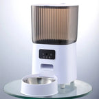 5L Double Bowls Smart Automatic Cat Feeder With Camera Cat Dry Food Video Dispenser Pet Smart Voice Recorder Auto Feeder For Dog