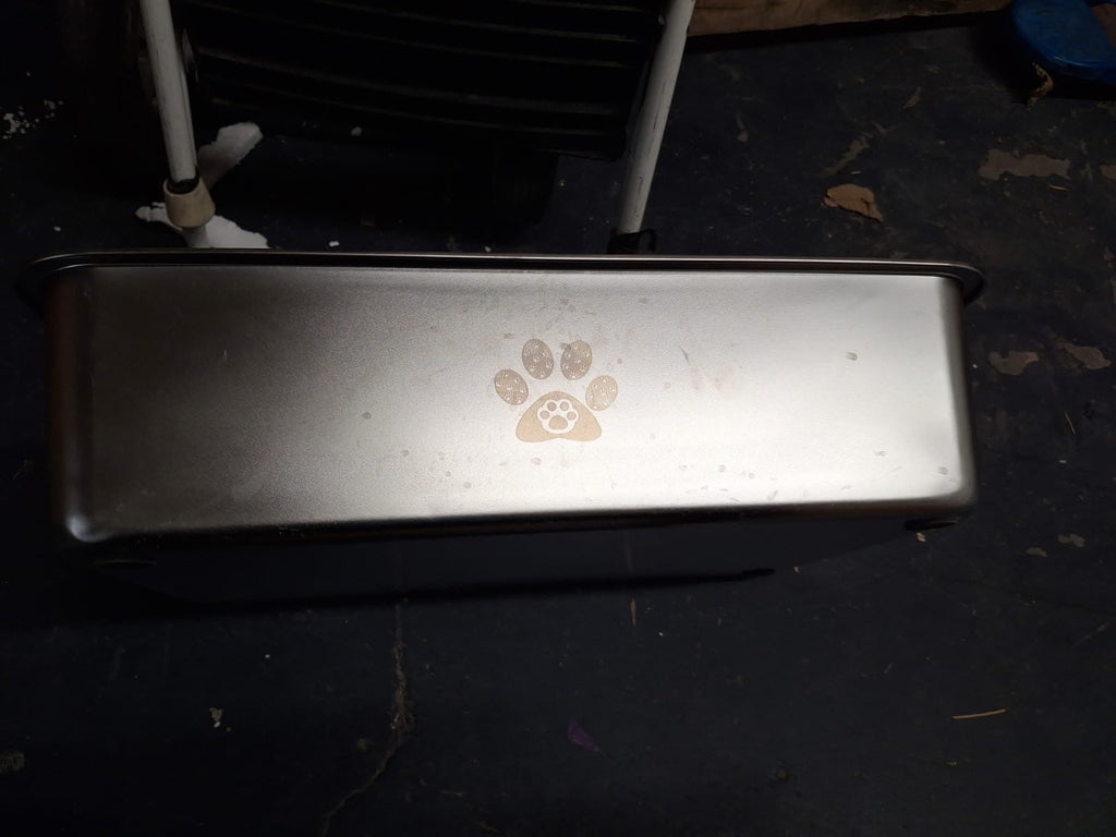 Open Box Kirecoo Stainless Steel Cat Litter Box XL- Metal High Sided Cat Pan, Large Stainless Steel Box, Indoor Litter Tray, Non Stick, No Smell, Easy
