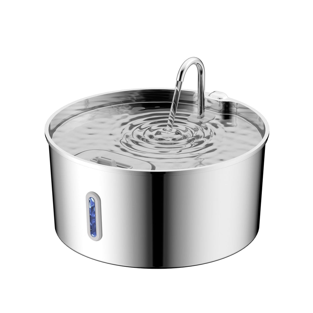 7L Stainless Steel Pet Water Dispenser Automatic Heating Dogs And Cats Water Feeder