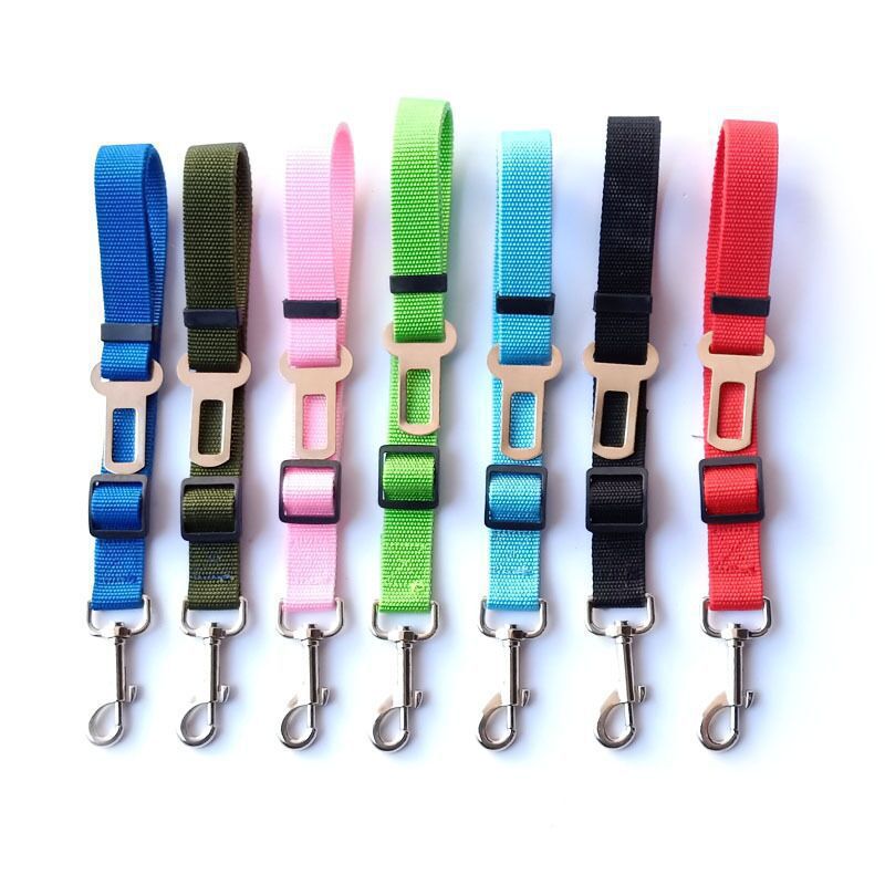 Adjustable Dog Pet Car Safety Seat Belt Restraint Lead Travel Leash