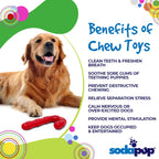 Candy Cane Nylon Dog Toy for Aggressive Chewers | USA Made | SodaPup