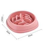Dog Bowl Cat Slow Feeder Bowl Anti-choking Slow Feeder For Dogs Large Capacity Food Dish