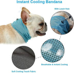 Dog Cooling Bandana Ice Pet Cooling Collar for Hiking Traveling Pet Supplies