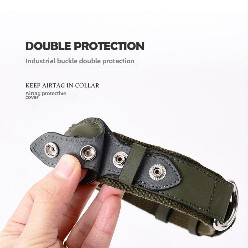 A Pple Tracker Airtag Pet Collar Adjustable Dog Leash Collar Medium Large Dog Accessories Puppy Pet Supplies