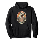 Pet Mom Collie Floral Dog Art Sunset Hoodie - Novelty Apparel for Adults