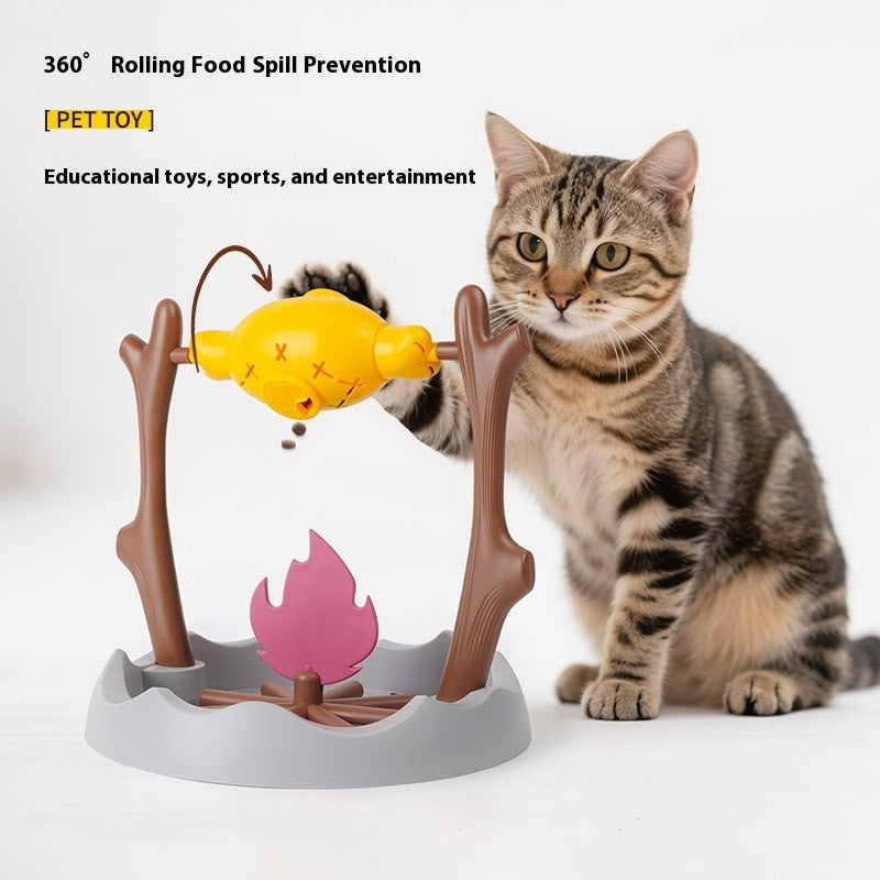 Cat Toy Self-Hi Relieving Stuffy Artifact Freeze-dried Leakage Food Feeder