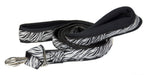 Padded Double Handle Patterned Dog Leash with Warranted Snap 1" X 4'