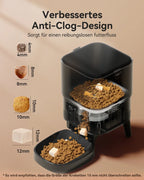 Automatic Cat Feeder Smart Pet Feeder Dog Slow Food Machine With Timed Quantitative APETDOLA FDG30 Automatic Cat Food Dispenser