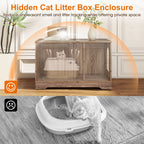 Cat Litter Box Enclosure Furniture Indoor Wooden Cat House End Side Table Nightstand