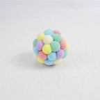 Fashion New Plush Pet Toy Cat and Dog Self-Hey Funny Cat Bite-Resistant Toy Ball Cute Funny Interactive Toy Balls For Cats Multicolor Toy Balls For Cat