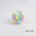 Fashion New Plush Pet Toy Cat and Dog Self-Hey Funny Cat Bite-Resistant Toy Ball Cute Funny Interactive Toy Balls For Cats Multicolor Toy Balls For Cat
