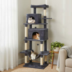 Large Cat Tree for Indoor Cats 70" Tall Cat Tower
