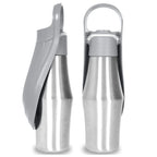 27oz Portable Pet Water Dispenser Dog Travel Bottle 2-in-1 Cat Puppy Drinking Fountain Outdoor Accessory