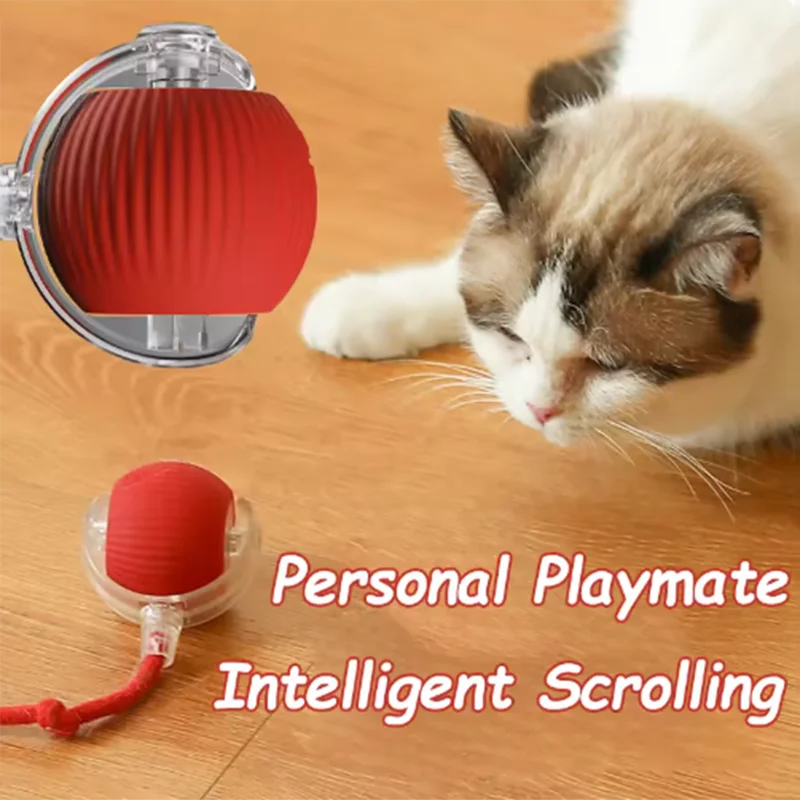 Intelligent Interactive Cat Ball Long-Lasting and Durable Easy to Clean Intelligent Obstacle Avoidance Pet Dog Toys