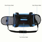 Portable Dog & Cat Travel Carrier – Breathable Mesh Pet Handbag