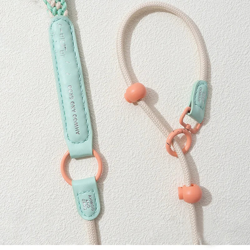 New Durable Nylon Pet P Chain Dogs Slip Training Lead Adjustable Puppy Dog Training Leash Collar For Small Medium Large Dogs