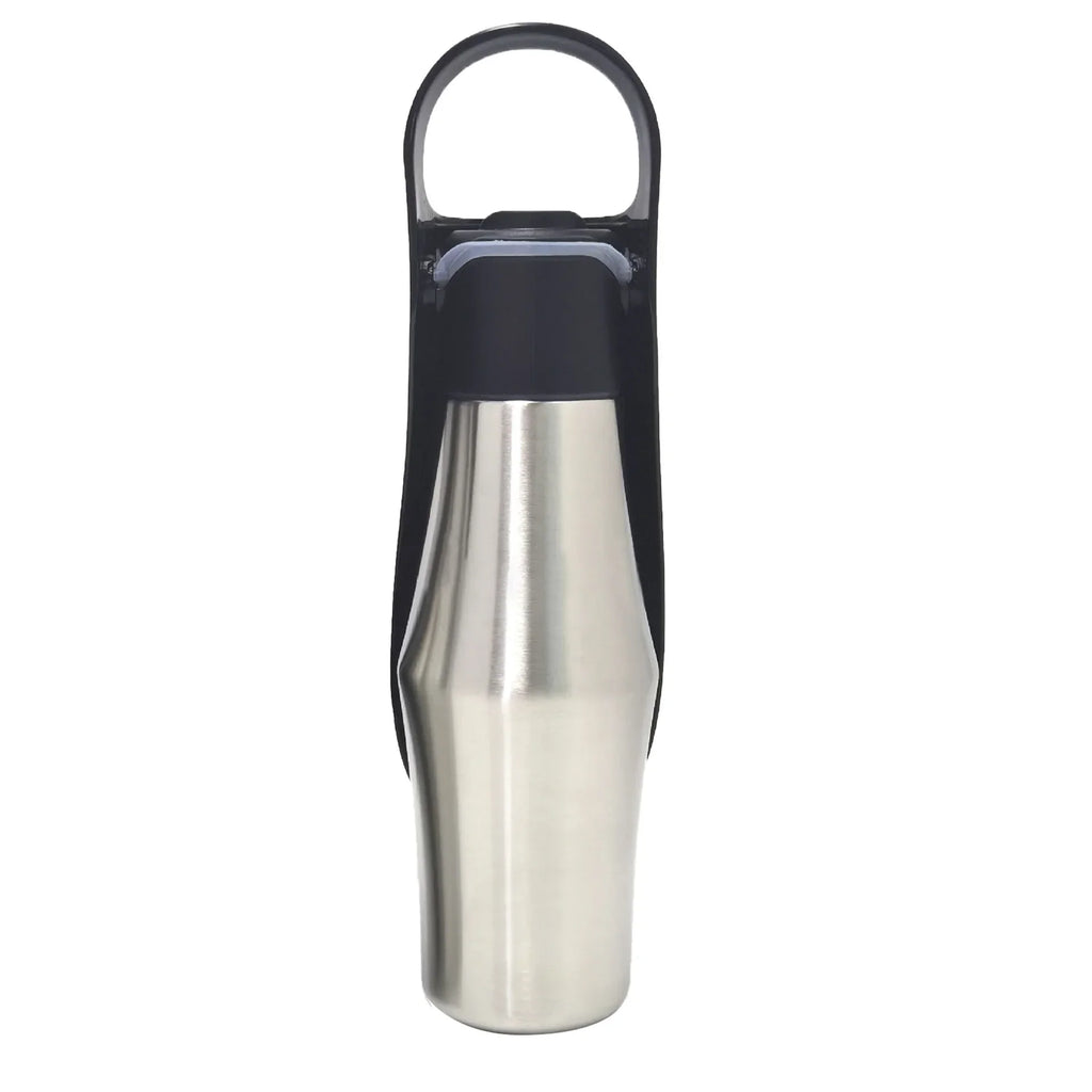 27oz Portable Pet Water Dispenser Dog Travel Bottle 2-in-1 Cat Puppy Drinking Fountain Outdoor Accessory