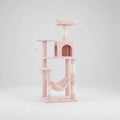 56.3" Multi-Cat Tree Tower Hammock, Condo & Scratching Posts for Indoor Cats