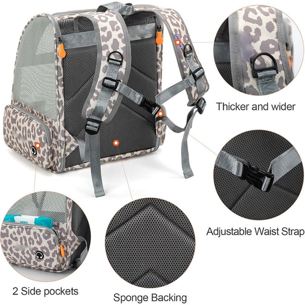 Stylish Pet Bag - Premium Pet Backpack Portable with Breathable Mesh for Hiking, Perfect Cat Backpack for Everyday Adventures