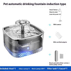 Stainless Steel Cat Automatic Water Feeder