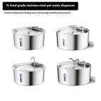 7L Stainless Steel Pet Water Dispenser Automatic Heating Dogs And Cats Water Feeder
