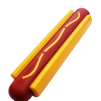Hot Dog Nylon Dog Toy for Aggressive Chewers | USA Made | SodaPup