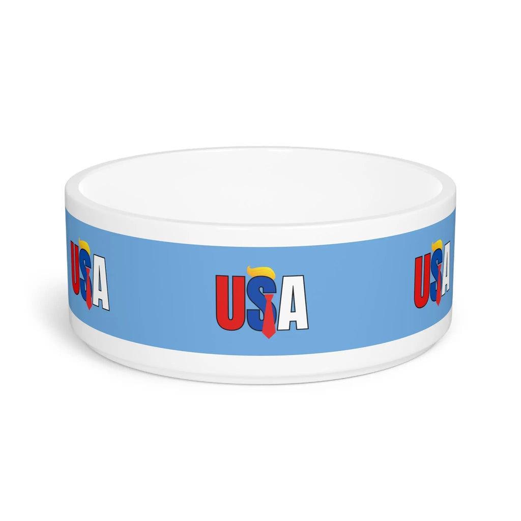 Patriotic USA Pet Bowl - Perfect for Dog & Cat Lovers!