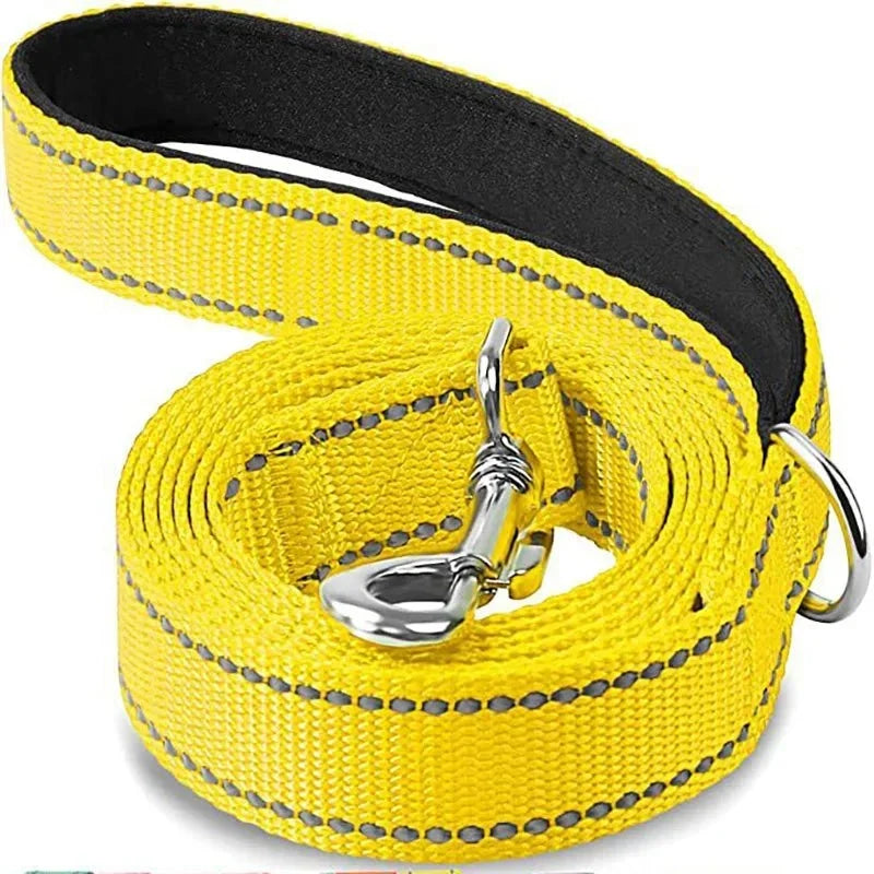 Reflective Pet Leash | Adjustable Polyester Lead Strap for Dogs and Cats