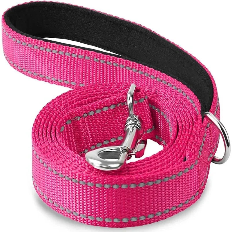 Reflective Pet Leash | Adjustable Polyester Lead Strap for Dogs and Cats